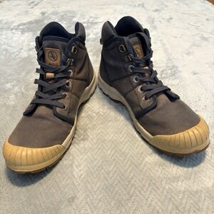 Aigle High Cut Sneakers US 8 Blue/Tan